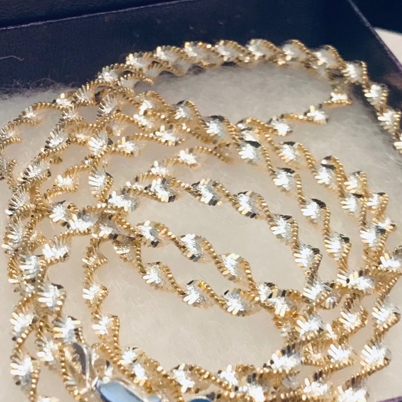 Sterling Silver Herringbone Twist Chain - Picture 7 of 8